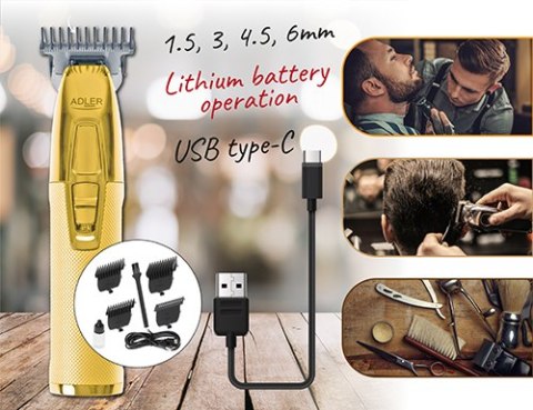 AD 2836 gold Trymer strzyżarka profesjonalna - usb