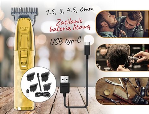 AD 2836 gold Trymer strzyżarka profesjonalna - usb