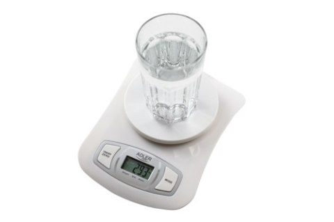 AD 3137 white Waga kuchenna z misą