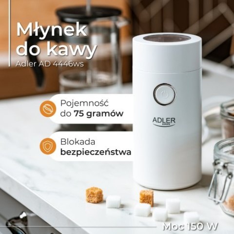 AD 4446 white silver Młynek do kawy