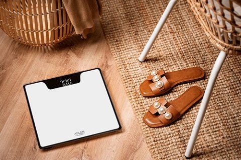 AD 8174 white Waga łazienkowa - led