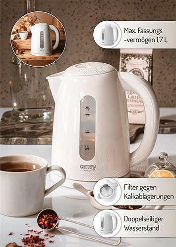 CR 1254 white Czajnik plastikowy 1,7 l