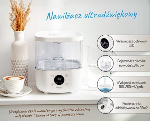 CR 7973 white Nawilżacz ultradźwiękowy