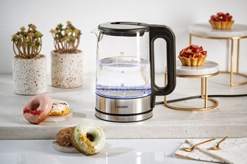 MS 1301 black Czajnik szklany 1,7 l z regulacją temp.