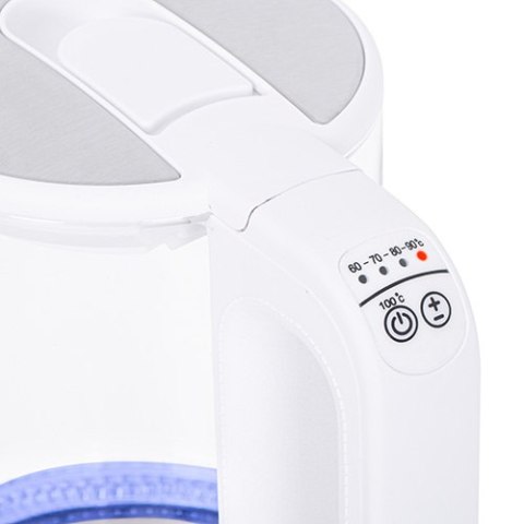MS 1301 white Czajnik szklany 1,7 l z regulacją temp.
