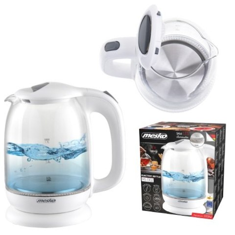 MS 1302 white Czajnik szklany 1,7 l