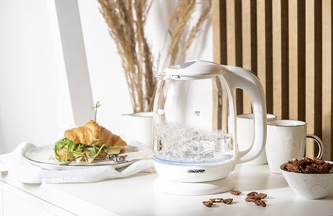 MS 1302 white Czajnik szklany 1,7 l