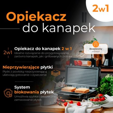 AD 3073 Opiekacz do kanapek 2 w 1