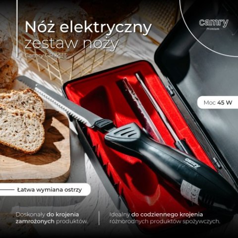 CR 4513 Nóż elektryczny - zestaw noży
