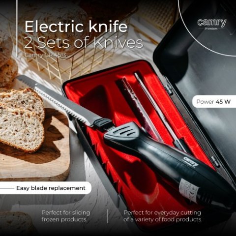 CR 4513 Nóż elektryczny - zestaw noży