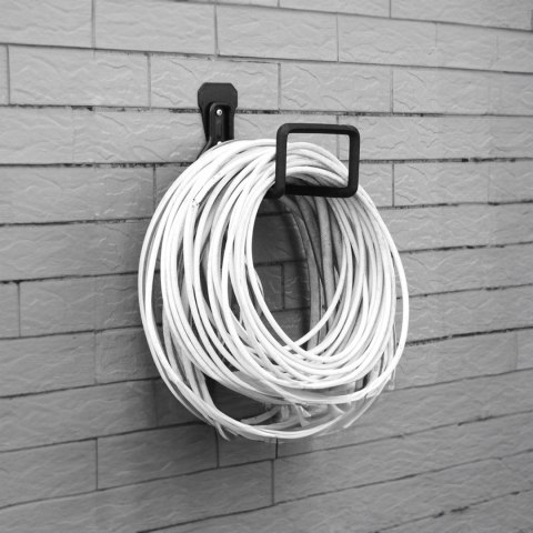 Uchwyt ścienny do garażu Maclean, na opony, narzędzia ogrodnicze, drabinę, węże. rowery, stalowy, max. obciążenie 35kg, MC-441