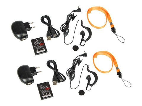 24-934# Radiotelefon pmr bf-t6 2w 2szt żółty baofeng