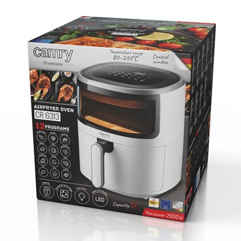 CR 6313 Frytkownica beztłuszczowa - 12 programów 5,0 l - airfryer