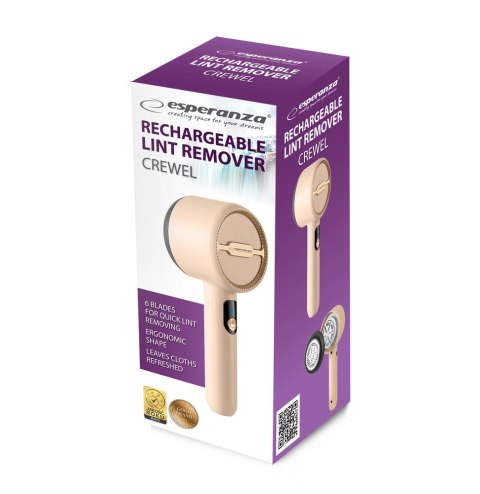 ECS011 Esperanza golarka do ubrań akumulatorowa crewel