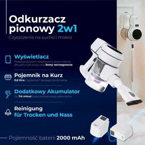 AD 7064 Odkurzacz pionowy 2w1 do czyszczenia na sucho i na mokro do podłóg twardych