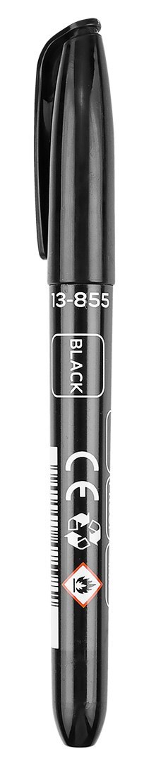 Marker budowlany, czarny, permanentny, wodoodporny, olejowy, wielokrotność 30 szt.