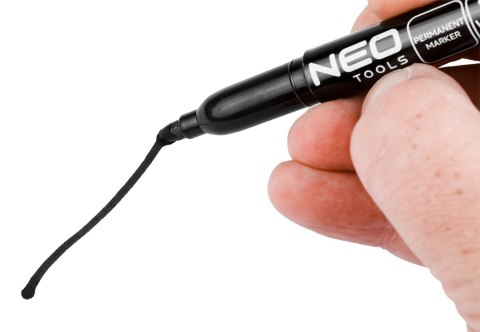 Marker budowlany, czarny, permanentny, wodoodporny, olejowy, wielokrotność 30 szt.