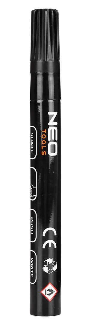 Marker budowlany gruby, 4 kolory, permanentny, wodoodporny, lakierowy, aluminiowy, 4 szt.