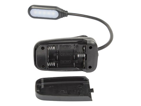 44-162# Lampka biurkowa led lb-18 z klipsem czarna"
