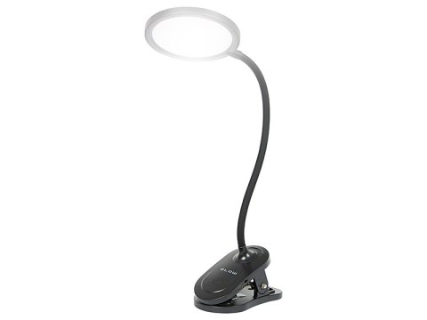 44-165# Lampka biurkowa led lb-20 z klipsem czarna`