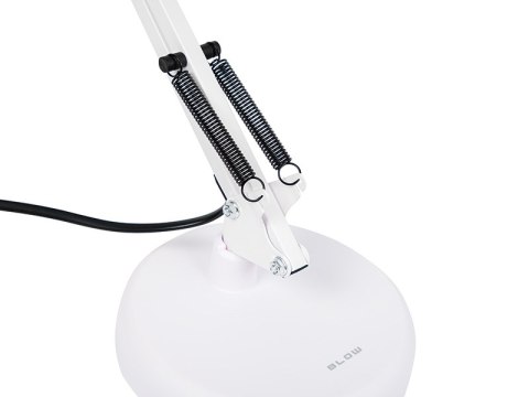 44-167# Lampka biurkowa led lb-22 kreślarska 2w1 e27 biała