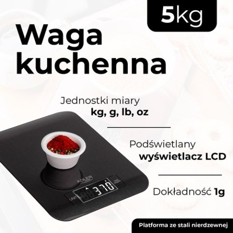 AD 3183 black Waga kuchenna - 5kg