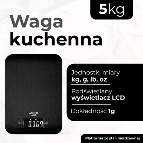 AD 3183 black Waga kuchenna - 5kg