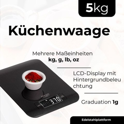 AD 3183 black Waga kuchenna - 5kg