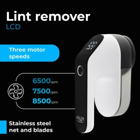 AD 9618 Golarka do tkanin z wyświetlaczem lcd + dodatkowe ostrze