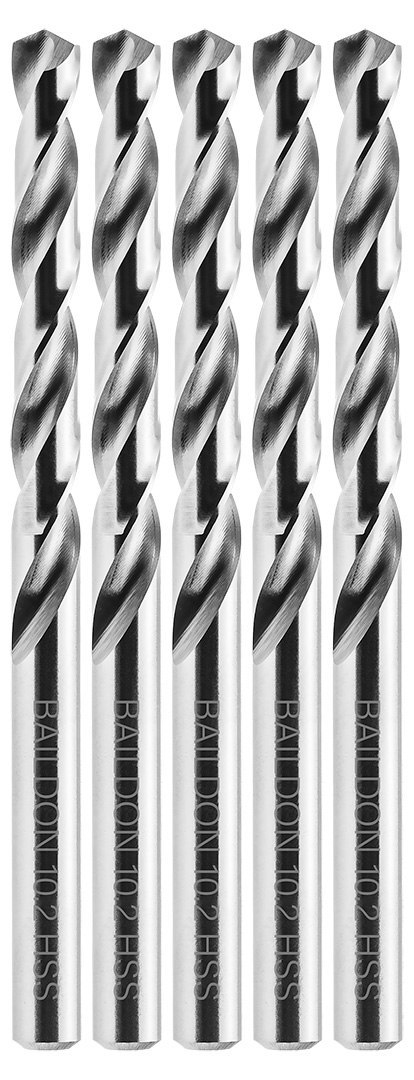 Wiertła do metalu Baildon BASIC DIN 338 RN NWKa 10,2 mm, HSS (S), 133-87 mm, wielokrotność 5