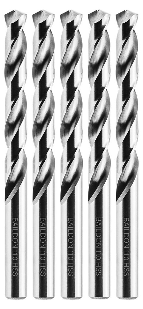 Wiertła do metalu Baildon BASIC DIN 338 RN NWKa 11 mm, HSS (S), 142-94 mm, wielokrotność 5
