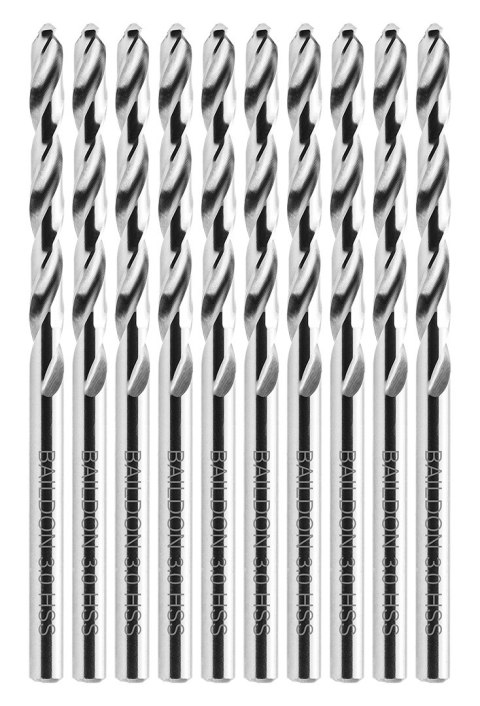 Wiertła do metalu Baildon BASIC DIN 338 RN NWKa 3 mm, HSS (S), 61-33 mm, wielokrotność 10