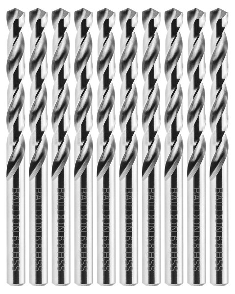 Wiertła do metalu Baildon BASIC DIN 338 RN NWKa 6,8 mm, HSS (S), 109-69 mm, wielokrotność 10