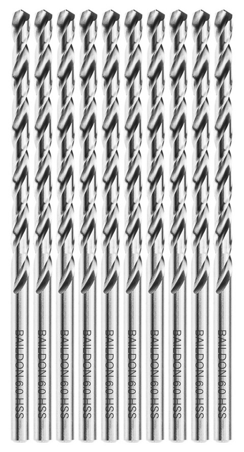 Wiertła do metalu Baildon BASIC DIN 340 RN NWKb 6 mm, HSS (S), 139-91 mm, wielokrotność 10