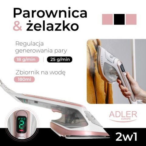 AD 5044 Parownica do ubrań & żelazko 2 w 1