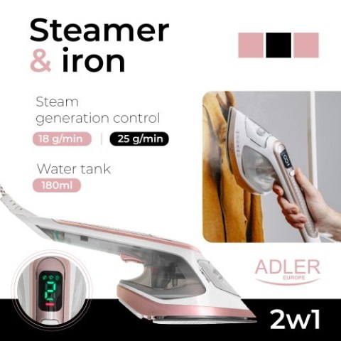 AD 5044 Parownica do ubrań & żelazko 2 w 1