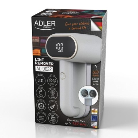 AD 9622 white Golarka do tkanin z wyświetlaczem lcd