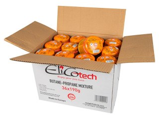 53-230# Gaz uniwersalny elicotech 190g kartusz nabój przebijany 36szt