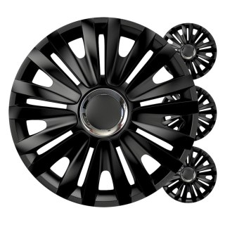 Kołpaki samochodowe 4szt. komplet royal czarne 15" cali color box