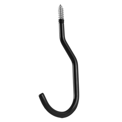 Komplet 2 haków sufitowych Maclean, na drabinę, rower, wąż ogrodowy, stalowy, max. obciążenie 10kg/uchwyt, MC-485