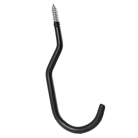 Komplet 2 haków sufitowych Maclean, na drabinę, rower, wąż ogrodowy, stalowy, max. obciążenie 10kg/uchwyt, MC-485