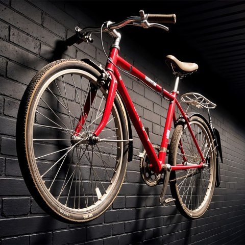 Komplet 2 uchwytów ściennych Maclean, na opony, koła, drabinę, rower, stalowy, max. obciążenie 22kg/uchwyt, MC-489