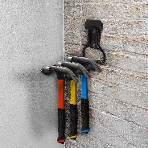 Uchwyt ścienny Maclean, na narzędzia, koła, drabinę, rower, stalowy, max. obciążenie 30kg, MC-486