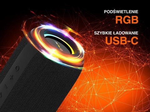 Głośniki TRACER XtremeBeat Ultra TWS BT RGB BLACK