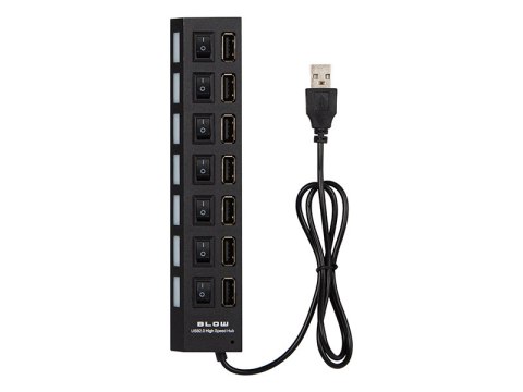 86-073# Rozgałęźnik usb wt.a-7xgn.a hub-06 czarny