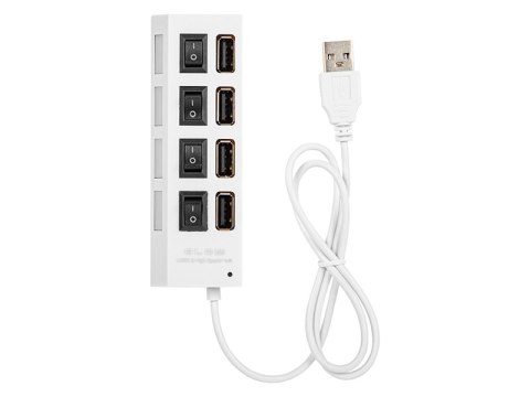 86-076# Rozgałęźnik usb wt.a-4xgn.a hub-07 biały