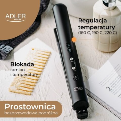 AD 2327 black Prostownica bezprzewodowa podróżna ? usb