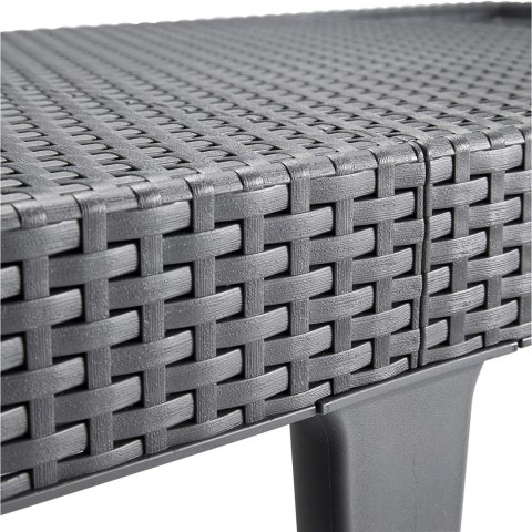 Leżak ogrodowy regulowany Jaipur Sun Lounger grafitowy