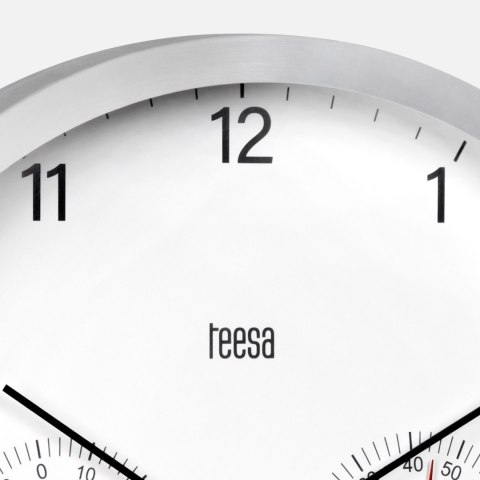 Zegar ścienny 30 cm z termometrem i hydrometrem