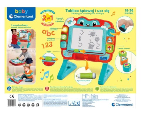Interaktywna Tablica Edukacyjna Śpiewaj i Ucz Się Język Polski Clementoni 50927